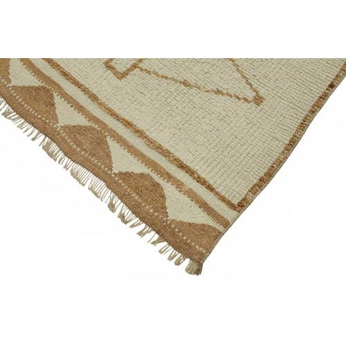 Beige Bohemian Runner Rug For Sale - Image 4 of 7