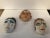 Ceramic Ceramic Faces, 1950s, Set of 3 For Sale - Image 7 of 8