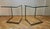 1980s Mid-Century Glass and Chrome Cantilevere Side Tables from Gebra, 1980s, Set of 2 For Sale - Image 5 of 14