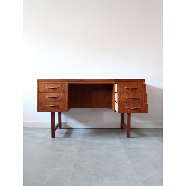 Vintage Danish Desk in Teak, 1960s For Sale - Image 4 of 12