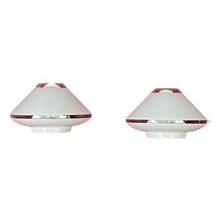 Mid-Century Italian Murano Glass Wall Lamps, 1960s, Set of 2 For Sale