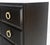 Ebonized Walnut Large Gold Rings Drop Pulls 3 Drawer Bachelor Chest For Sale - Image 6 of 12