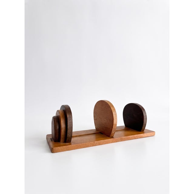 Vintage French Art Deco Wooden Bookend, 1930s For Sale - Image 4 of 9