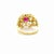 Agl Certified Burma Ruby and Diamond Cocktail Ring, Size 8.5 For Sale - Image 4 of 6
