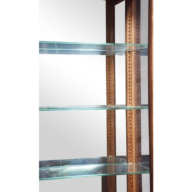 Wood Carved Oak Display Cabinet For Sale - Image 7 of 12