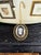 Vintage Early 20th Century Whiting & Davis Intaglio Cameo Pendant Necklace For Sale - Image 9 of 11