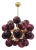21st Century Ventiquattro Natural Brass Amethyst Bubbles Murano Sputnik Chandelier by Fabio LTD For Sale