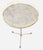 Late 20th / Early 21st Century | Continental Style A wonderfully chic round silvered-metal tray table combining a...