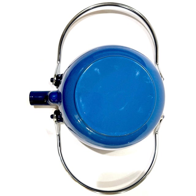 Staub - Vintage Le Thieire Enameled Cast Iron Tea Kettle - 1.5 Qt Capacity - Blue For Sale - Image 12 of 12