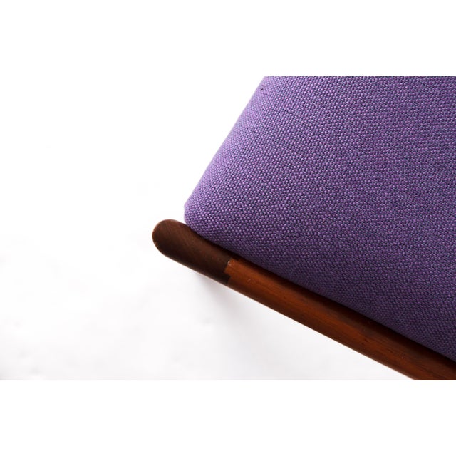 Vintage Chairs in Beech with Violet Upholstery from Lübke, 1960s-1970s, Set of 10 For Sale - Image 6 of 12