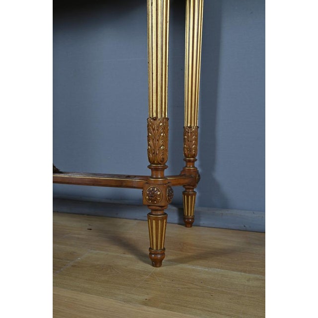 Louis XVI Style Mahogany Console Table, Late 19th Century For Sale - Image 13 of 18