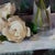 Wood Contemporary Roses on Grey by Jon Doran | Oil on Panel White Roses in Glass Still Life For Sale - Image 7 of 10