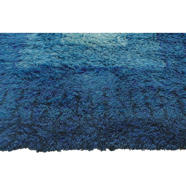 Mid 20th Century Vintage Swedish Rya Rug, 4'5 X 6'2 For Sale - Image 4 of 10