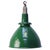 Vintage British Industrial Green Enamel Pendant Light For Sale - Image 6 of 6