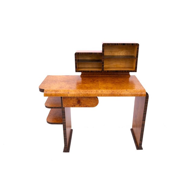 Art Deco Desk with Extension, Poland, 1950s. After Renovation. For Sale - Image 11 of 11
