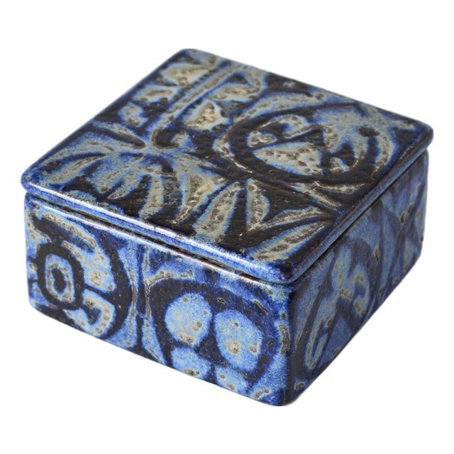 Baca Series Ceramic Box by Nils Thorsson for Alumina Royal Copenhagen, 1970s For Sale