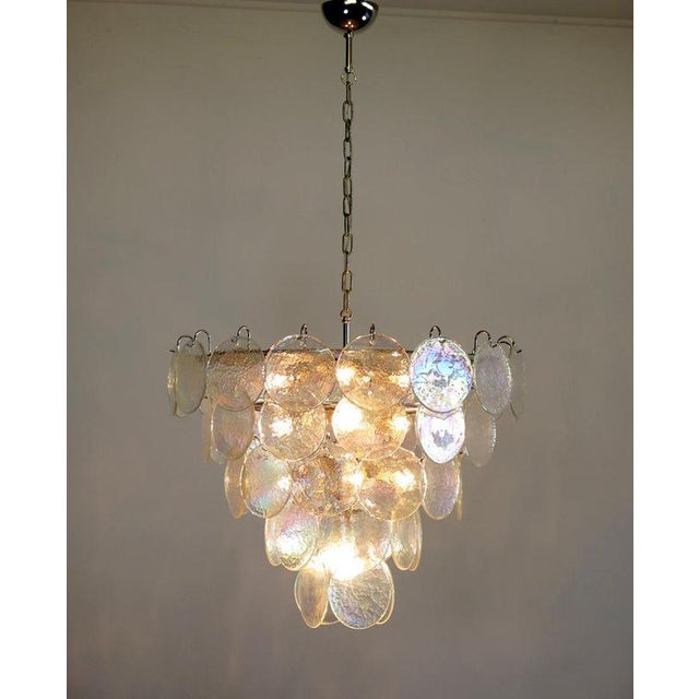 Murano Glass Discs Chandelier, 1990 For Sale - Image 6 of 15