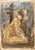 David Euler, Prayer, 1985, Mixed Media Drawing on Paper For Sale
