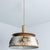 Ceramic Flat Round Brown Ceramic Pendant Light, Denmark, 1970 For Sale - Image 7 of 17