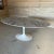 Mid-Century Modern Mid-Century Modern Eero SaarinenKnoll Oval Tulip Pedestal Table Cristallo Quartz For Sale - Image 3 of 11