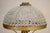 Victorian Hurricane Urchin Glass Ball Dome Shade Brass Marble Table Lamp 1920's For Sale - Image 9 of 12