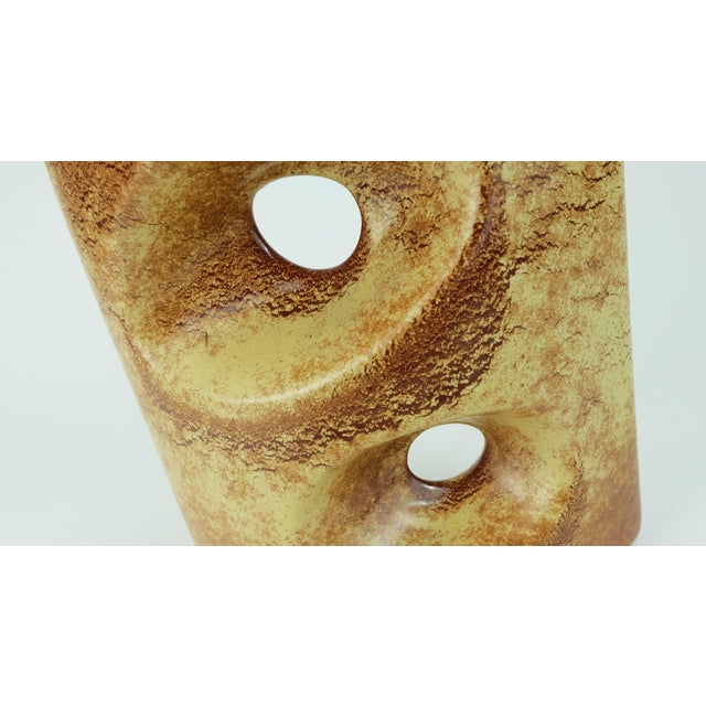 Vintage Italian Ceramic Vase by Roberto Rigon for Bertoncello, 1970s For Sale - Image 5 of 11