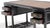 Antique Chinese Black Lacquer Scholar Travel Desk & Two Yoke Back Chairs For Sale - Image 9 of 18