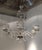 Metal Murano Glass 6-Light Chandelier, 1940s For Sale - Image 7 of 17