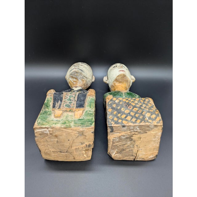 Antique Javanese Folk Art "Loro Blonyo" Wedding Statues For Sale - Image 9 of 9