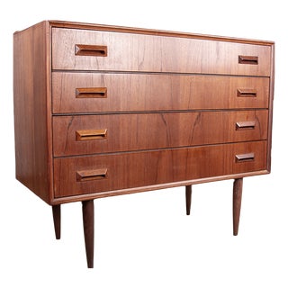 Danish Teak Chest of Drawers by Borge Mogensen for Søborg Mobelfabrik, 1960s For Sale