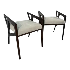 Pair of Stools Mod. “687”, Design Gio Ponti, Cassina Production, Italy, 1950s