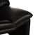 Modern Two-Seater Black Sofa in Leather from Laauser For Sale - Image 3 of 14