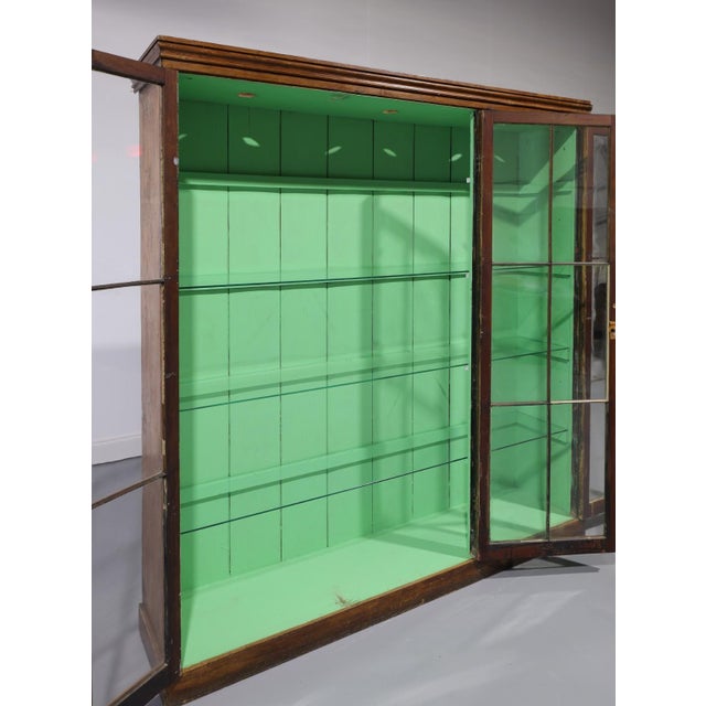 Matching Pair of Antique Glazed Display Cabinets | Circa 1860 For Sale - Image 13 of 18