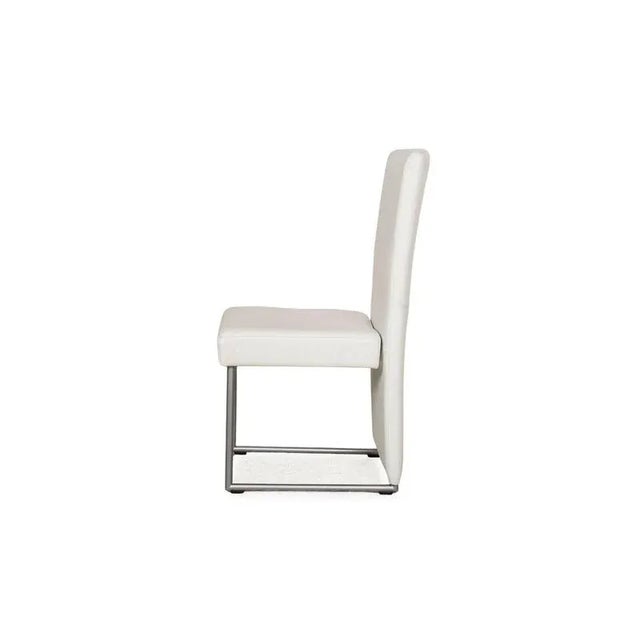 7400 Leather Chairs in White from Rolf Benz, Set of 4 For Sale - Image 11 of 12