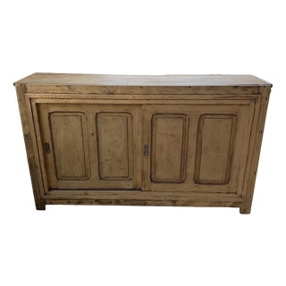 Vintage Sliding Door Sideboard, 1950s For Sale