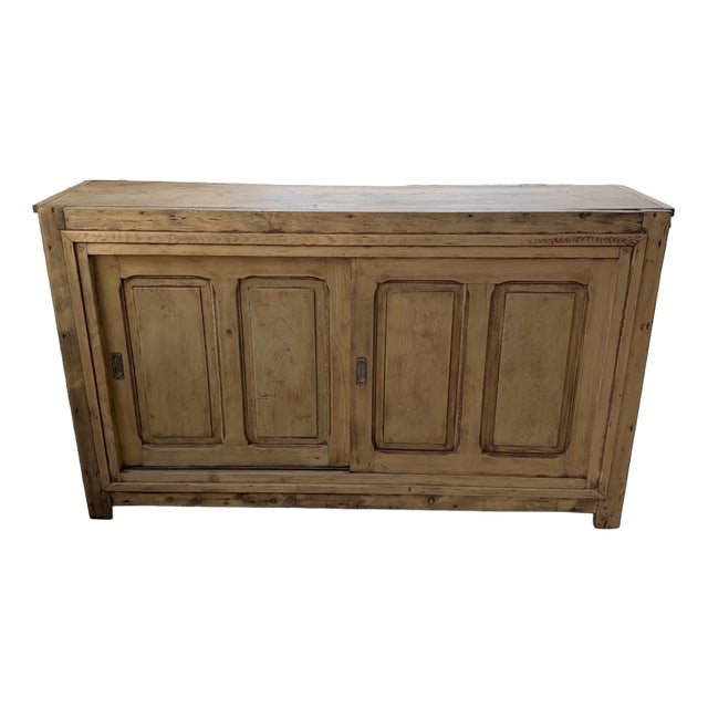 Vintage Sliding Door Sideboard, 1950s For Sale