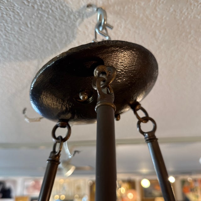 Hilliard Lamps Woven Dome Tiled Pendant For Sale - Image 10 of 12