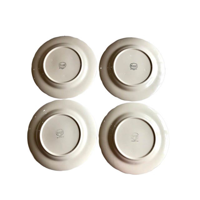 1970s Franciscan China Desert Rose Pattern Plates - Set of 9 For Sale In Dallas - Image 6 of 7