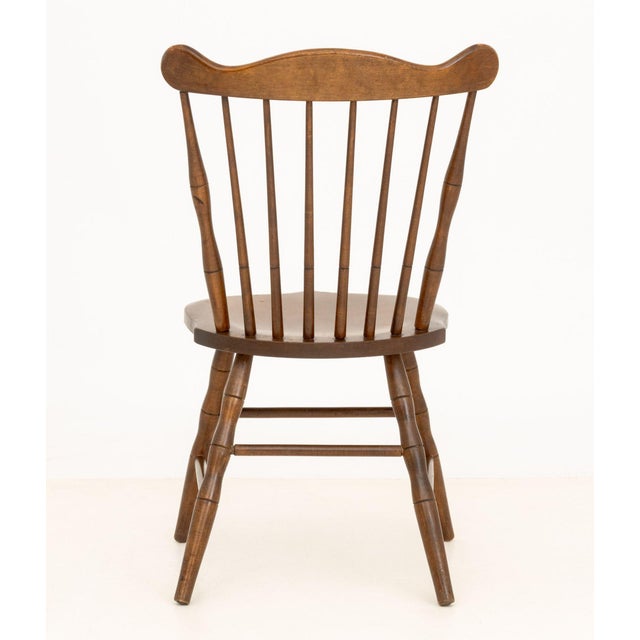 Early 20th Century Conant Ball Windsor Style Maple Side Chair For Sale - Image 5 of 6