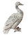 Metal Vintage Country Style Cast Iron Duck Garden Statue For Sale - Image 7 of 12