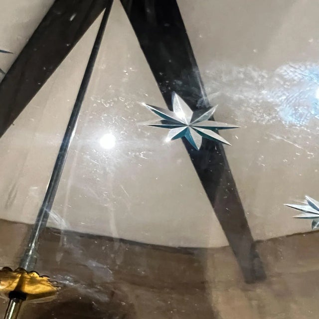 1950s Fontana Arte Cut Glass Chandelier Style of Max Ingrand Italy For Sale - Image 9 of 13