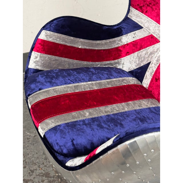 Acme Furniture Brancaster British Flag Egg Chairs, Pair For Sale In San Francisco - Image 6 of 12
