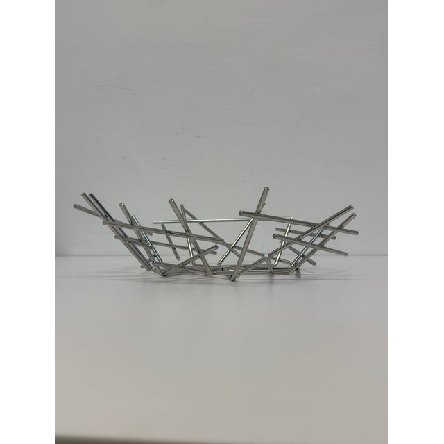 Blow Up Basket in Stainless Steel by Fernando and Humber Campana for Alessi For Sale - Image 10 of 13