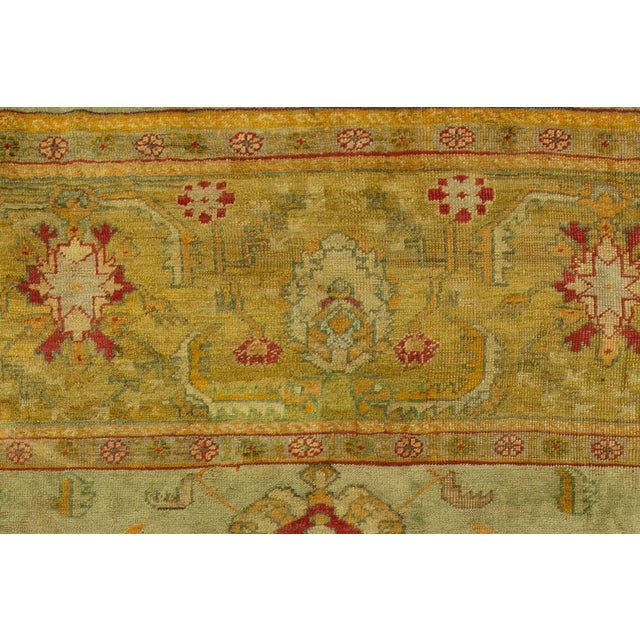 Early 20th Century Antique Zabihi Collection Turkish Square Oushak Rug - 12' x 12'2" For Sale - Image 5 of 7