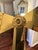 French Vintage Brass Bow & Ribbon Wall/Door Hanging 26” For Sale - Image 3 of 7