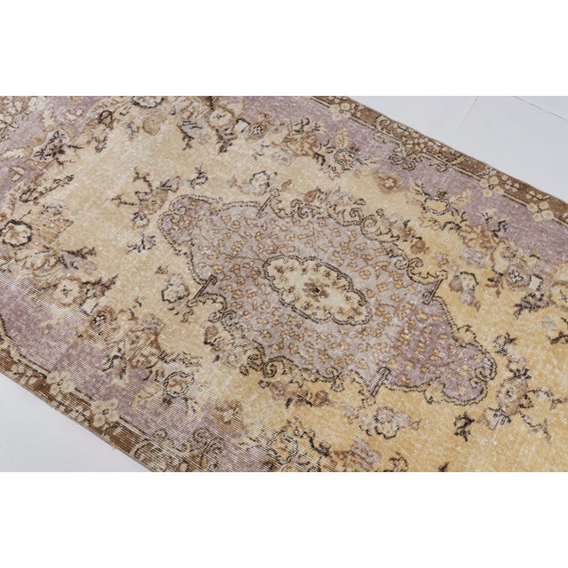 1960s Authentic Hand-Woven Turkish Rug For Sale - Image 9 of 10