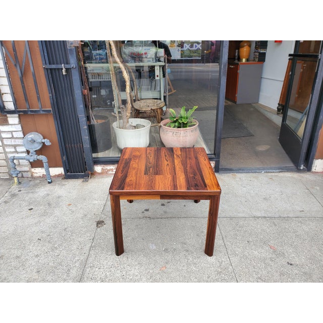 1980s Rosewood Side Table For Sale - Image 10 of 12
