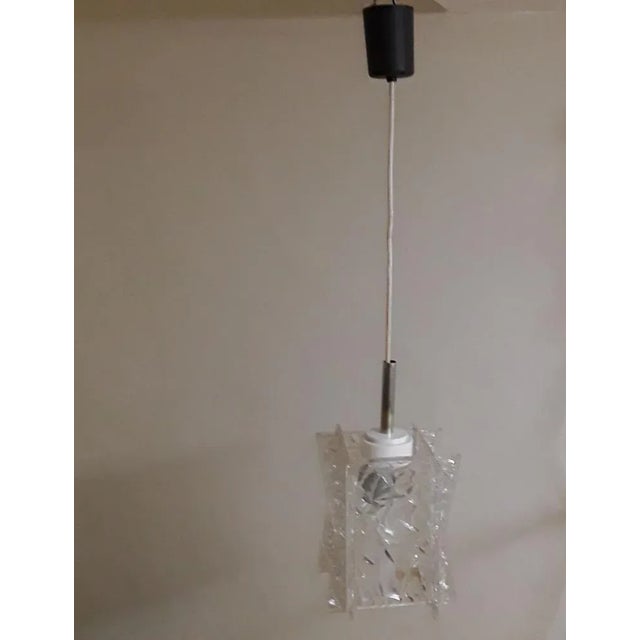 Vintage Ceiling Lamp in Plastic & Metal, 1970s For Sale - Image 3 of 9