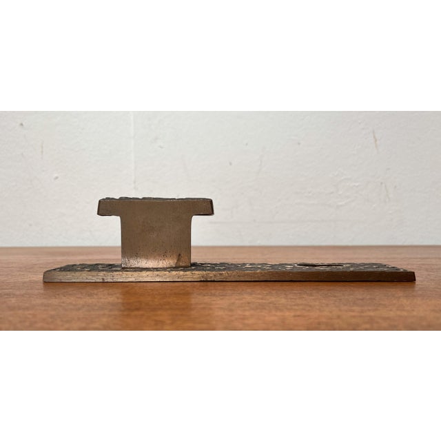 Mid-Century Modern Brutalist Copper Door Handle from KS, Germany, 1960s For Sale - Image 10 of 18