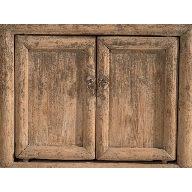 Antique Distressed Elm Sideboard For Sale - Image 6 of 12